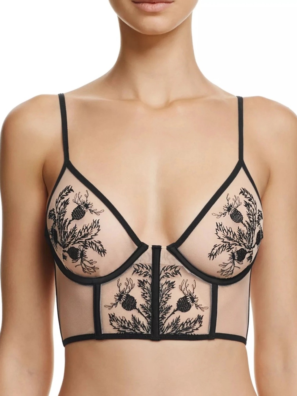 Thistle & Spire Verona Longline Mesh Bustier Bra